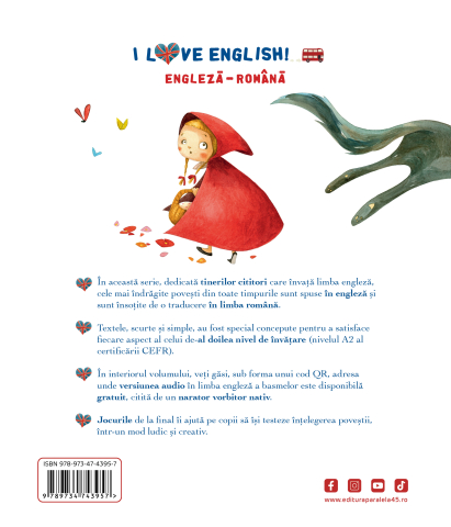 Little Red Riding Hood.  I Love English A2. Scufita Rosie - Fratii Grimm [1]
