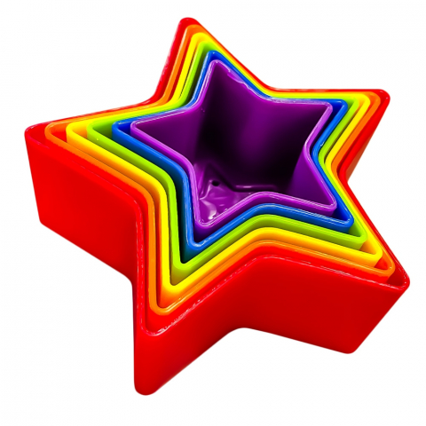 Little Stars joc piramida cu cercuri Toi-Toys [3]