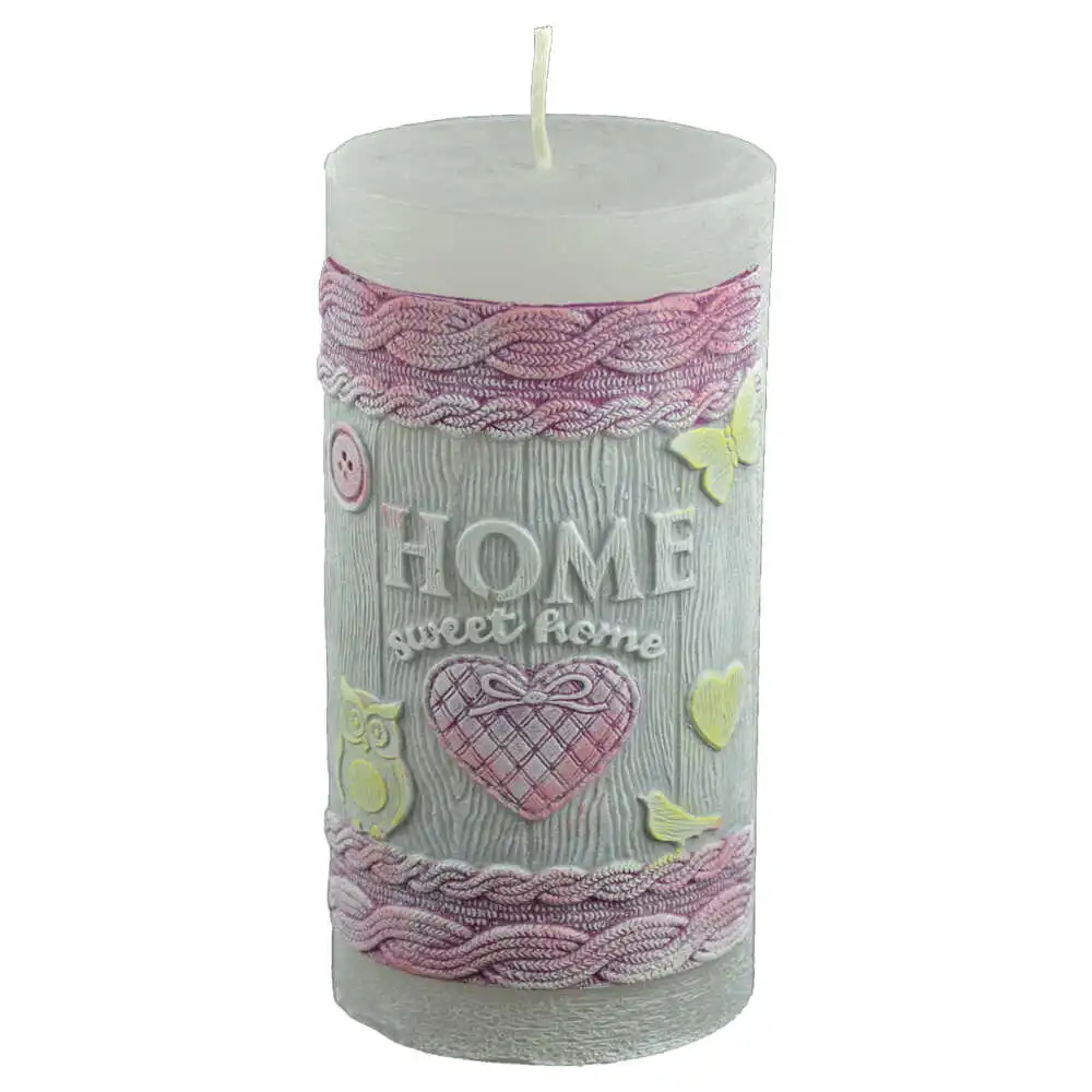 Lumânari și candele - Lumanare cilindrica 7x14 cm Home Sweet Home