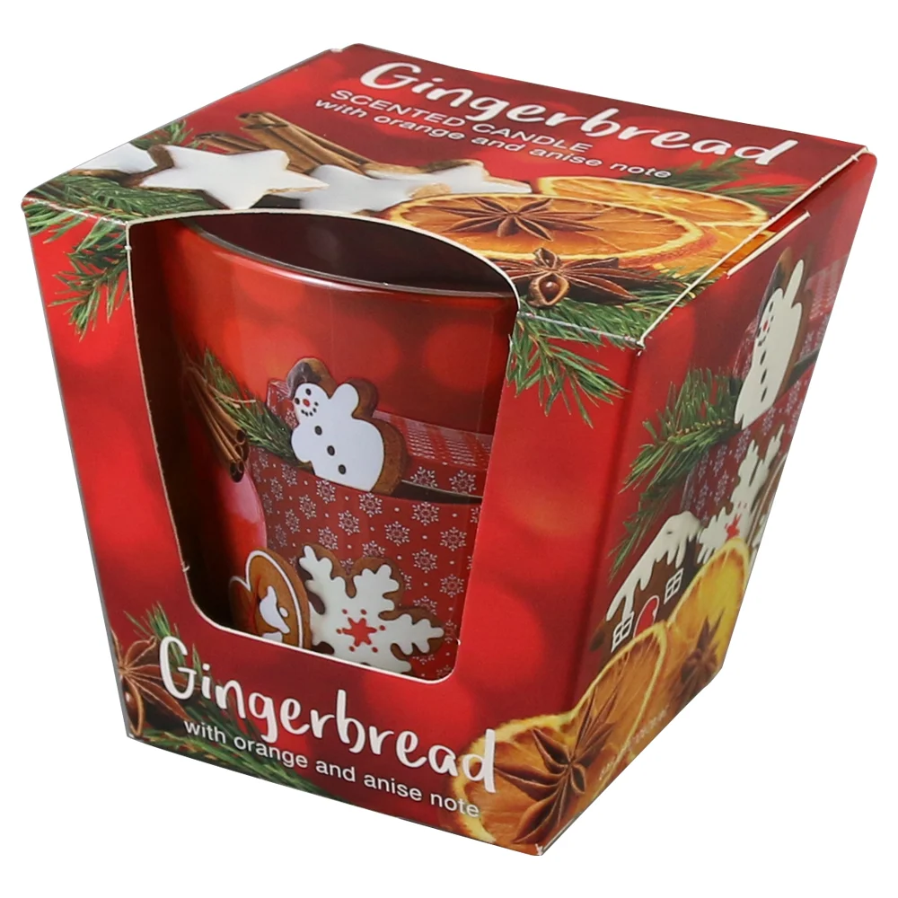 Noutăți Librăria Compas - Lumanare de Craciun parfumata in pahar 115gr Gingerbread