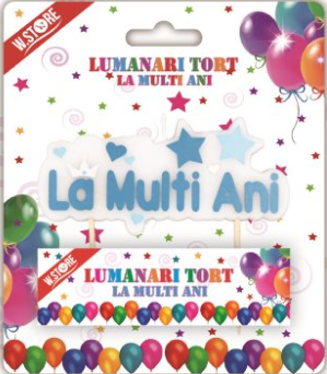 Articole Party - Lumanare LA MULTI ANI 3.5 cm
