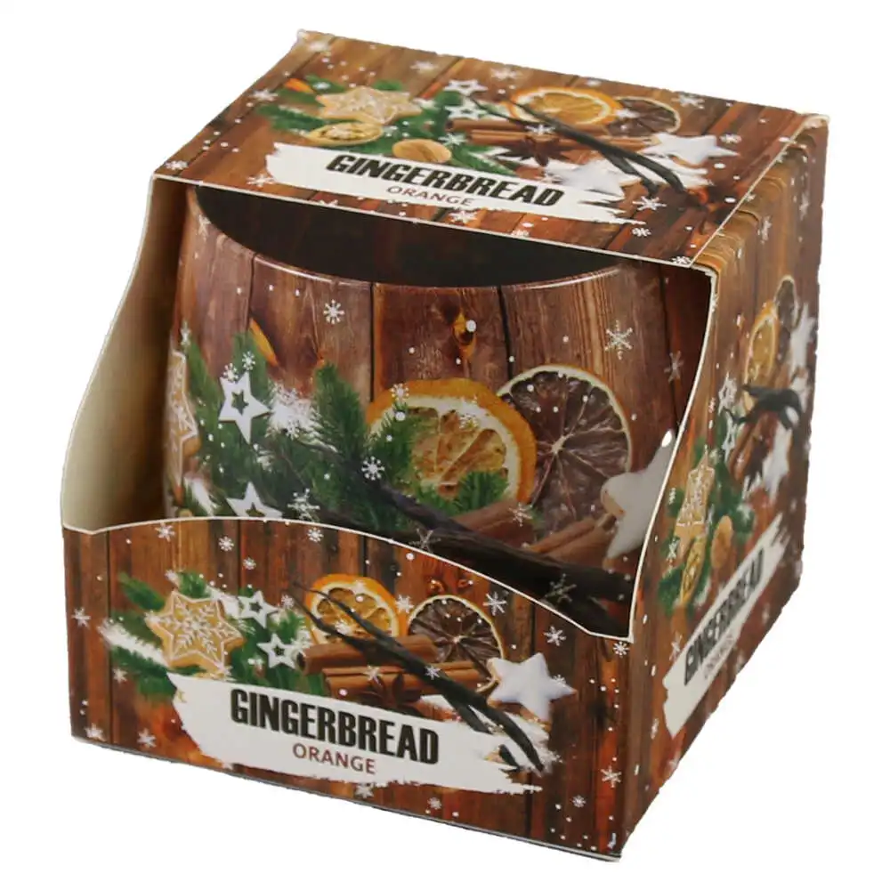 Casă și decorațiuni - Lumanare parfumata in pahar 100 gr Gingerbread orange