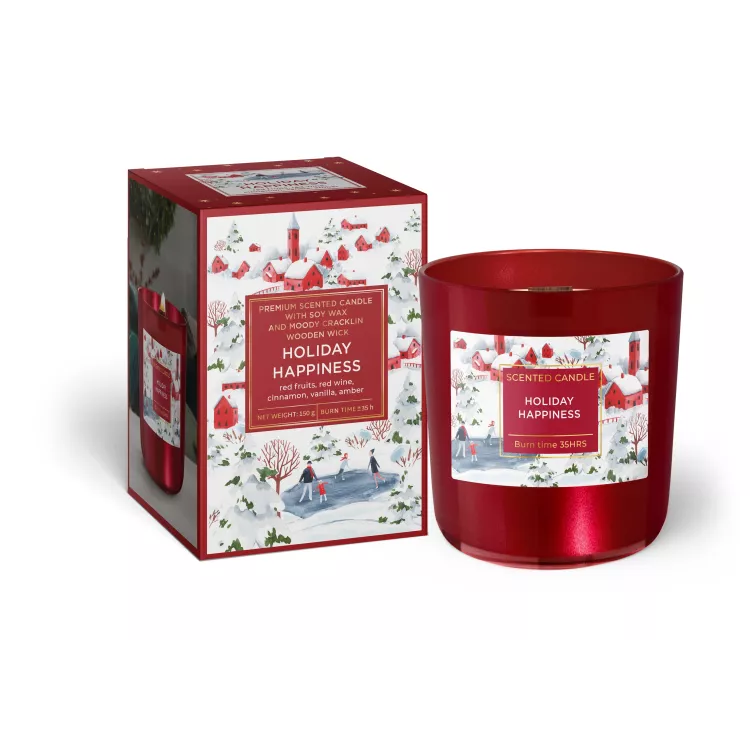 Lumânari și candele - Lumanare parfumata in pahar 150g Winter Time