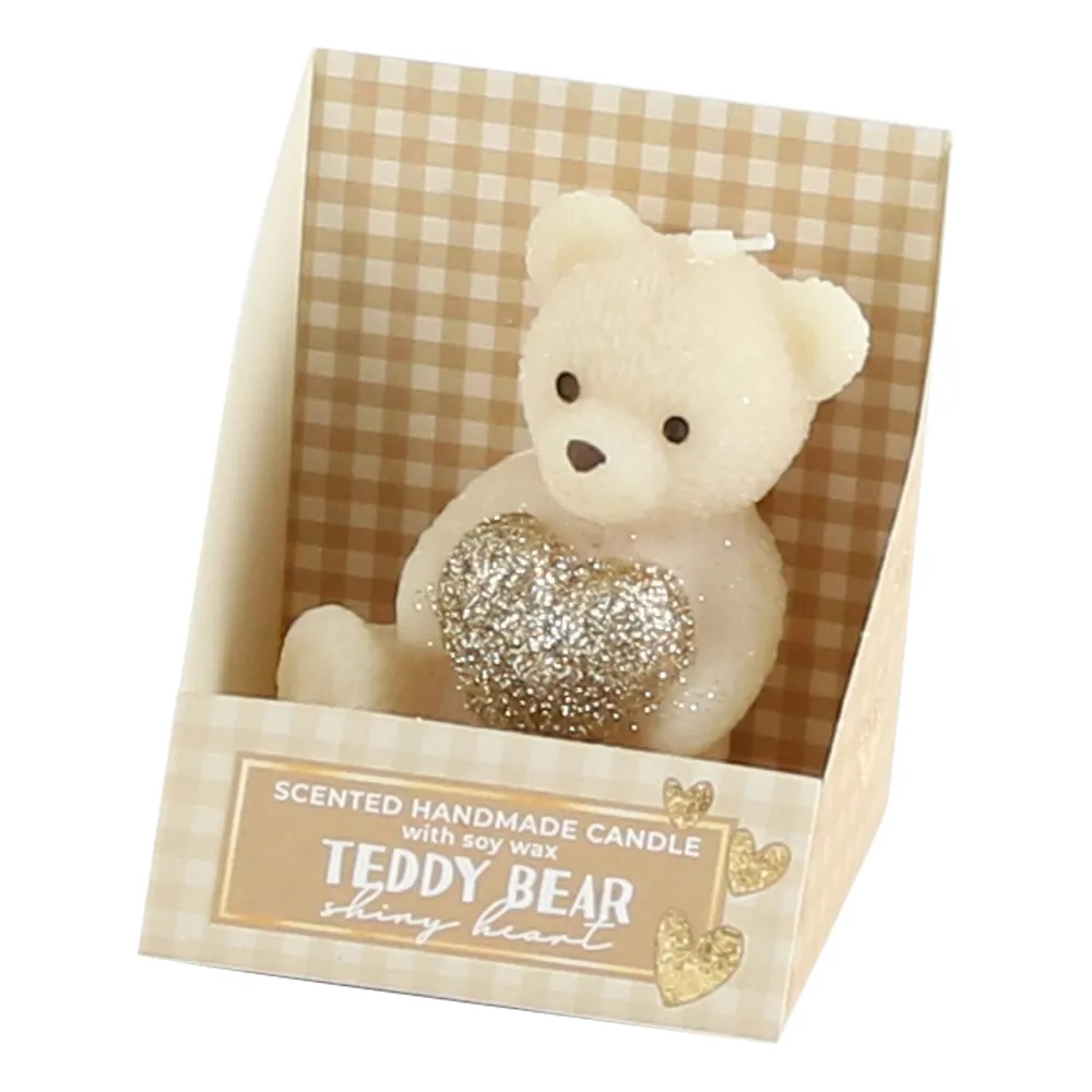 Lumânari și candele - Lumanare parfumata Teddy Bear 65 gr 8x9 cm