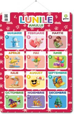 Noutăți Librăria Compas - Poster - Lunile anului