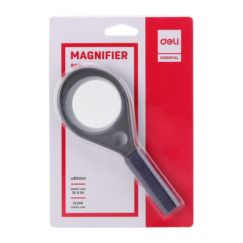 Lupa 60 mm negru focalizare 3x,6x Deli [1]