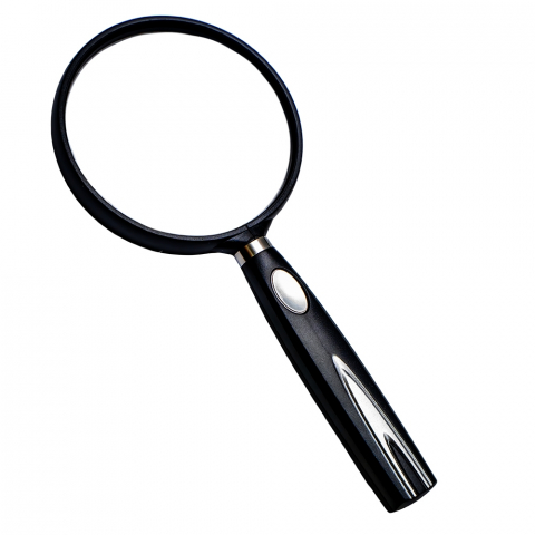 Lupa 75 mm maner ergonomic negru lentila clara [1]