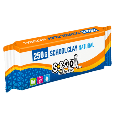 Lut și pastă modelaj - Lut modelaj aalb 250g s-cool sc149