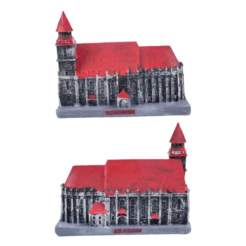 Casă și decorațiuni - Macheta rasina Biserica Neagra 11x9 cm