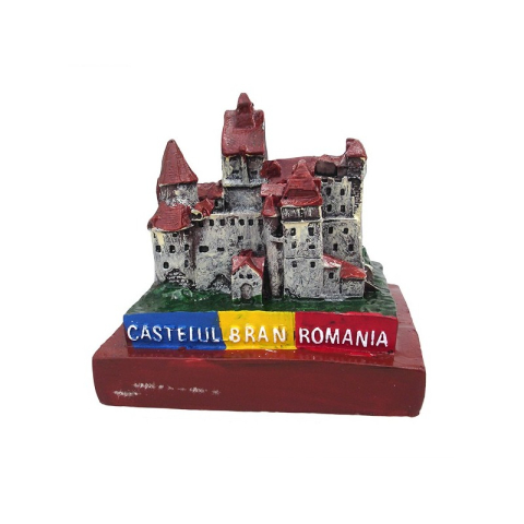 Ornamente și figurine decorative - Macheta Castelul Bran din rasina 11x10 cm