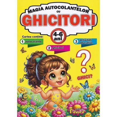 Noutăți Librăria Compas - Magia Autocolantelor cu Ghicitori 4-6 ani