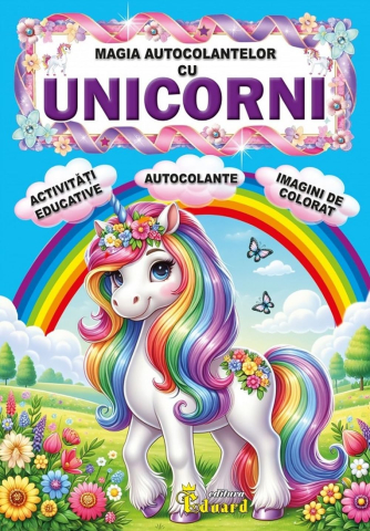 Cărți pentru copii - Magia autocolantelor  cu unicorni