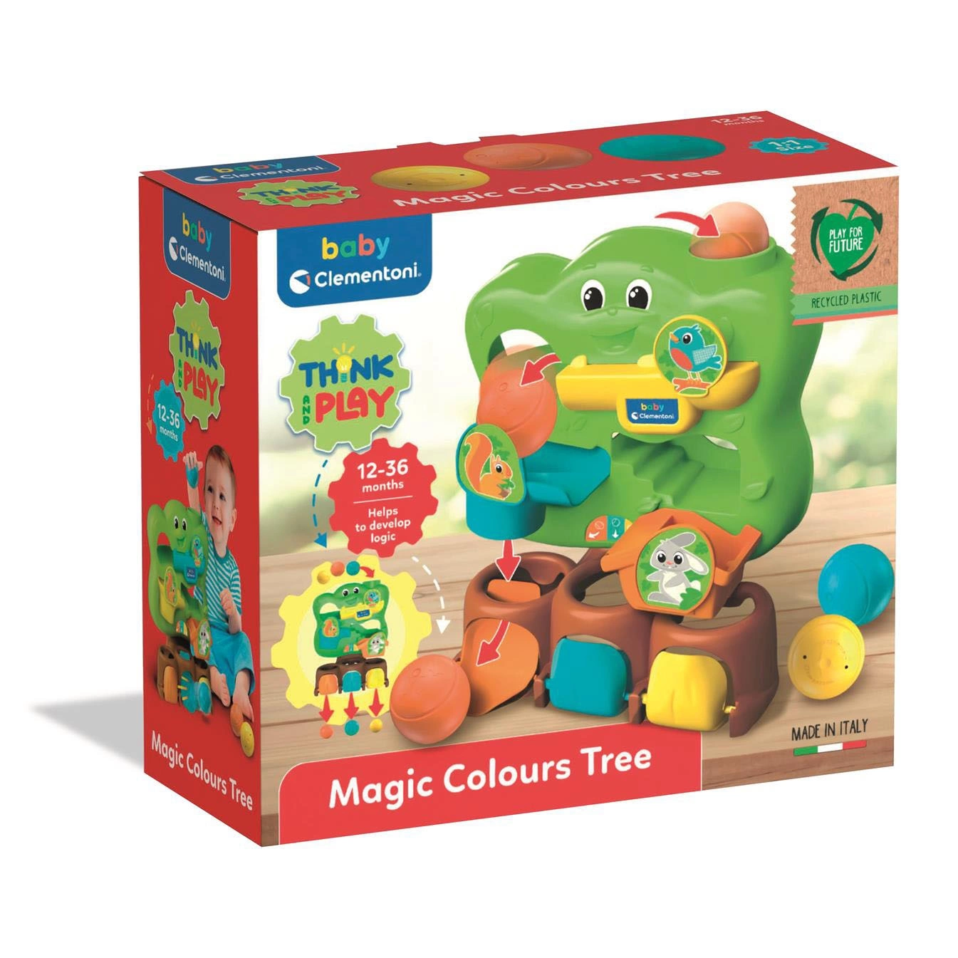 Jocuri de construcție și cuburi - Joc de logica Clementoni Baby Magic Colours Tree