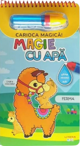 Cărți de colorat - Magie cu apa. Ferma