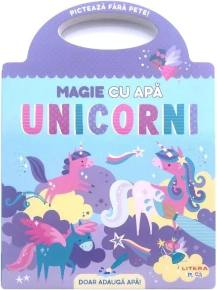 Cărți de colorat - Magie cu apa - Unicorni