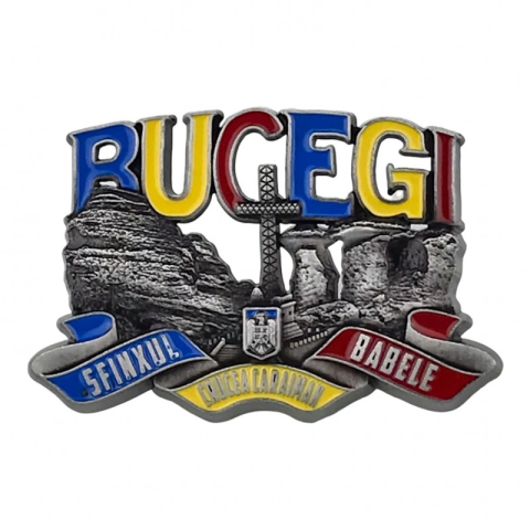 Magnet din metal Bucegi 8x6 cm culori diferite [1]