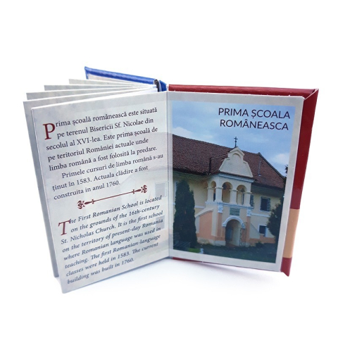 Magnet hartie plastifiata carte Brasov bilingv 4x6 cm [2]