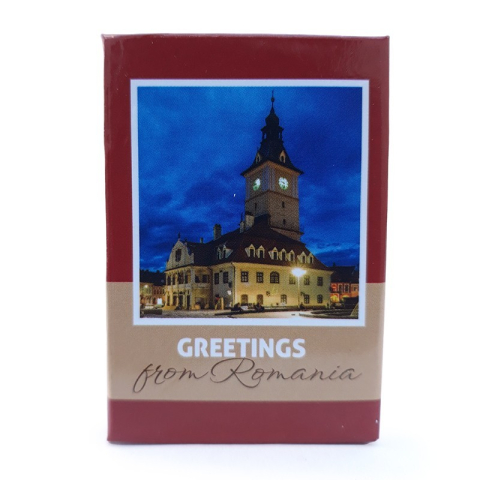 Magnet hartie plastifiata carte Brasov bilingv 4x6 cm [8]