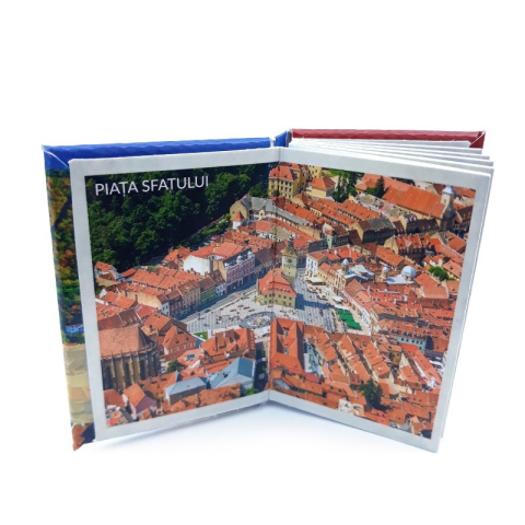 Magnet hartie plastifiata carte Brasov bilingv 4x6 cm [1]