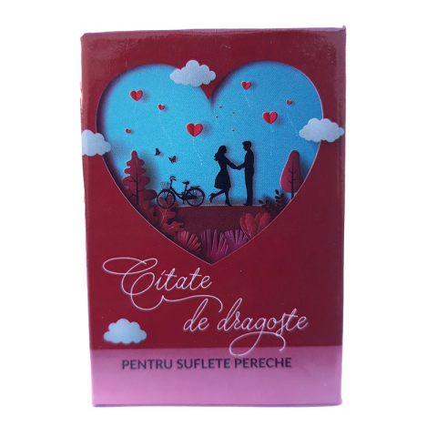 Magneți - Magnet carte cu citate de dragoste din plastic 4x6 cm
