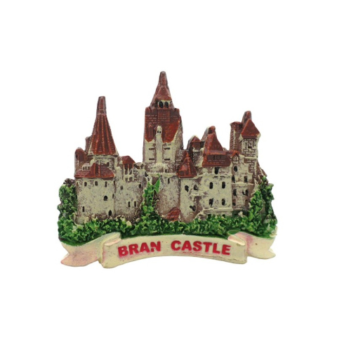 Souvenir România - Magnet Bran Castle 7x6 cm