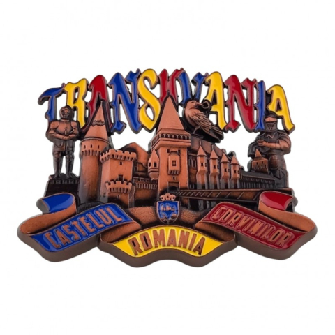 Magneți - Magnet - Castelul Corvinilor culori diferite 8x6cm