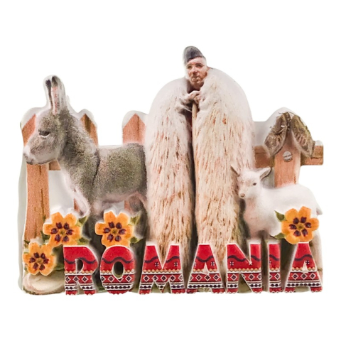 Casă și decorațiuni - Magnet cu cioban Romania
