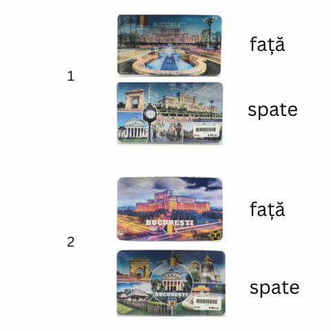 Magnet de frigider Bucuresti 15x7 cm modele diferite [1]