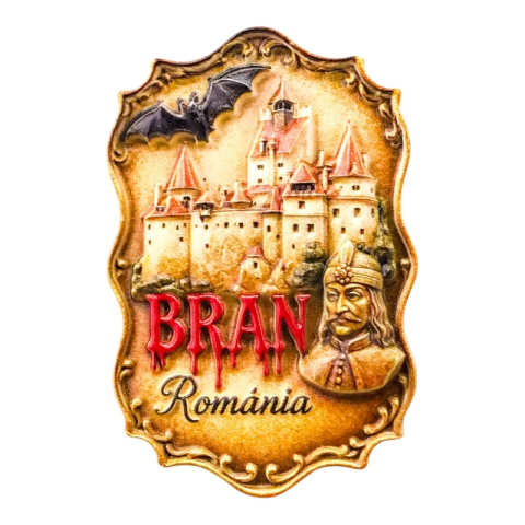 Souvenir România - Magnet de frigider din rasina Castelul Bran