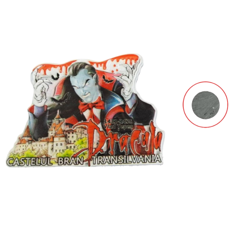 Magneți - Magnet de frigider suvenir Castelul Bran/Dracula