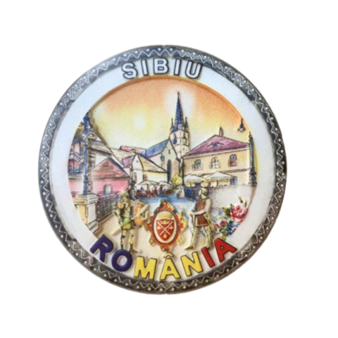 Casă și decorațiuni - Magnet de frigider suvenir Sibiu