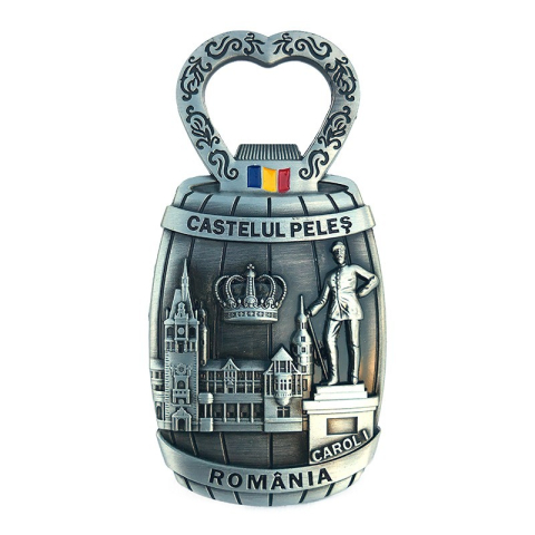 Magnet cu desfacator pentru sticle 5x10 cm Castelul Peles [1]