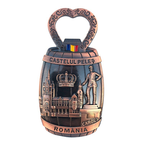 Magnet cu desfacator pentru sticle 5x10 cm Castelul Peles [2]