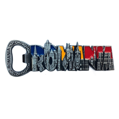 Magnet cu desfacator pentru sticle 4x10 cm Romania [1]