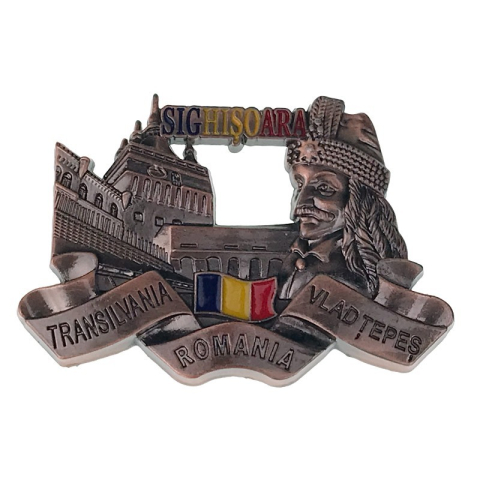 Magnet desfacator sticle Sighisoara Vlad Tepes Transilvania 8x5 cm culori diferite [1]