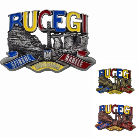 Noutăți Librăria Compas - Magnet din metal Bucegi 8x6 cm culori diferite