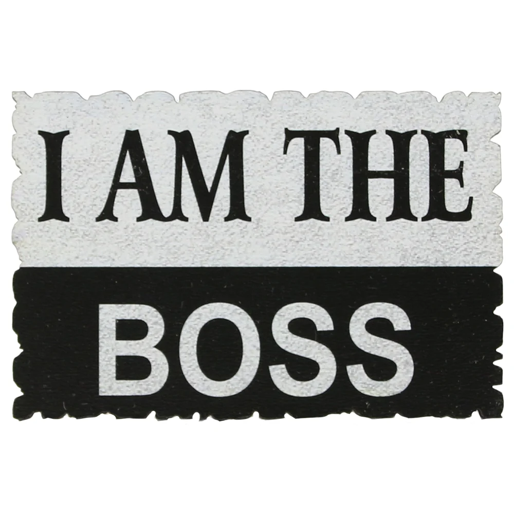 Magneti - Magnet frigider lemn I am the Boss 9x6 cm