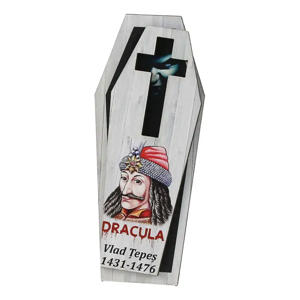 Casă și decorațiuni - Magnet frigider din lemn 4.5x11 cm Dracula