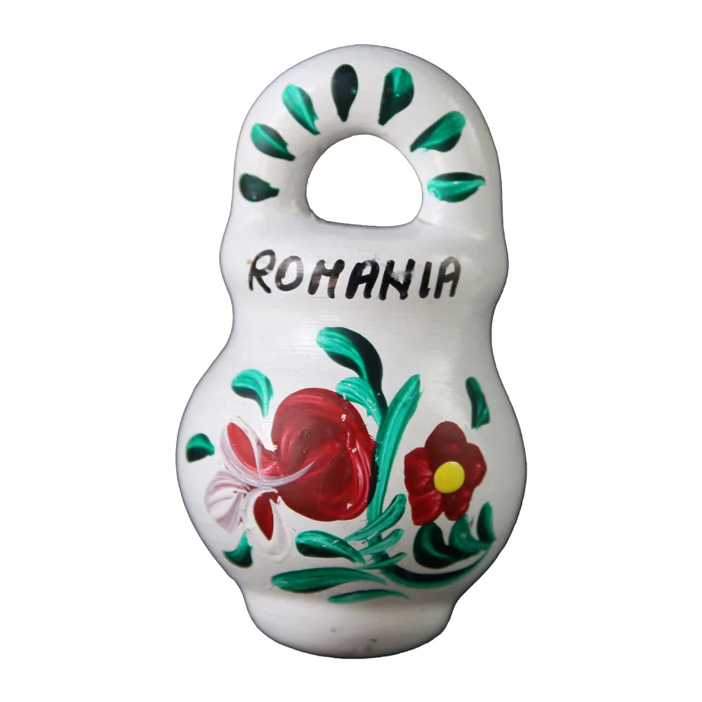 Magnet frigider ulcior ceramica pictat manual Romania 5 cm [5]