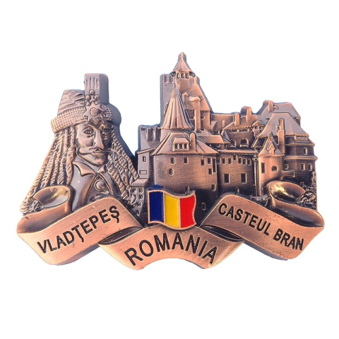 Magnet metalic 8x6 cm macheta Castelul Bran [1]