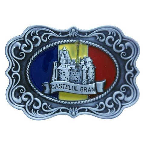 Noutăți Librăria Compas - Magnet metal 7x5 cm Castelul Bran