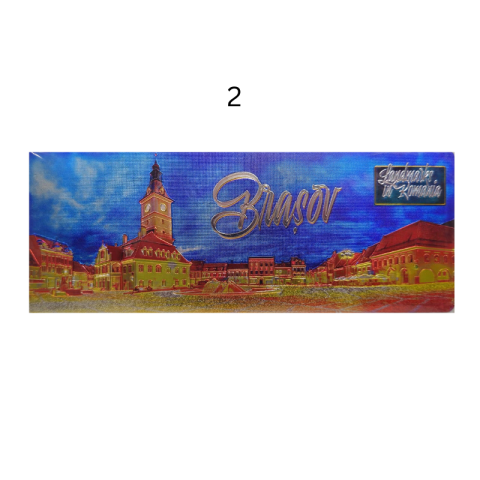 Magnet metalic Brasov 16x6.5 cm diferite modele [2]