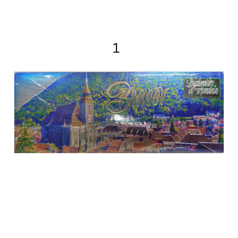 Magnet metalic Brasov 16x6.5 cm diferite modele [1]