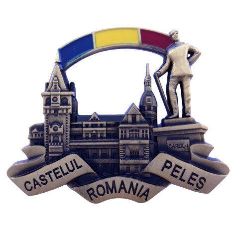 Magnet metalic 9x7 cm Castelul Peles [2]