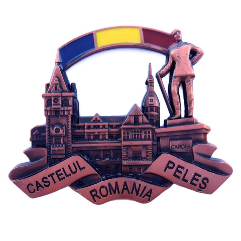 Magnet metalic 9x7 cm Castelul Peles [1]