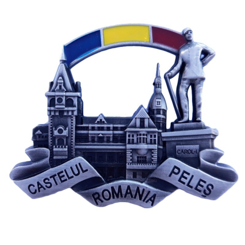 Magnet metalic 9x7 cm Castelul Peles [3]