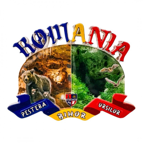 Casă și decorațiuni - Magnet din rasina 8x6 cm Pestera Ursilor