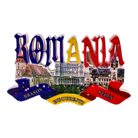 Casă și decorațiuni - Magnet din rasina 8x6 cm Romania