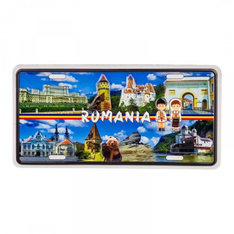 Casă și decorațiuni - Magnet Romania 12x6 cm