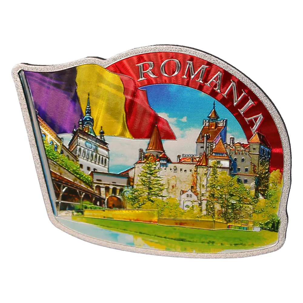 Casă și decorațiuni - Magnet de frigider Romania 10 x 7.5 cm Castele